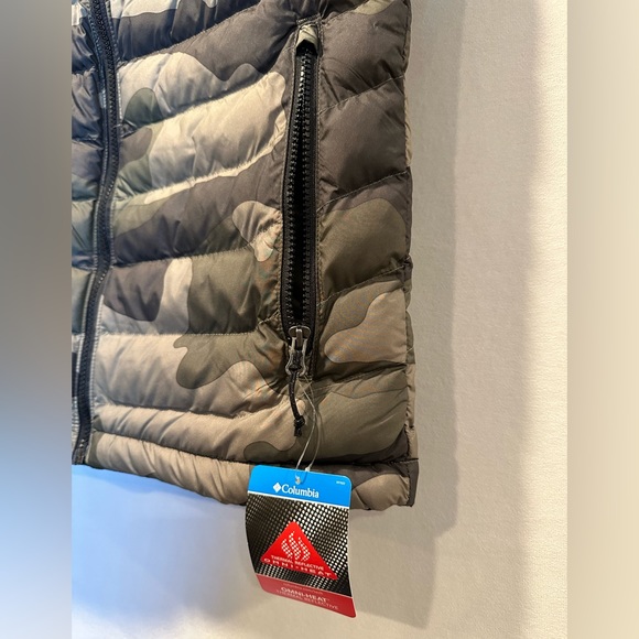 NWT! Columbia Omini Heat Stone Green Mod Camo Print Powder Lite™ Vest Men Size S - Picture 11 of 15